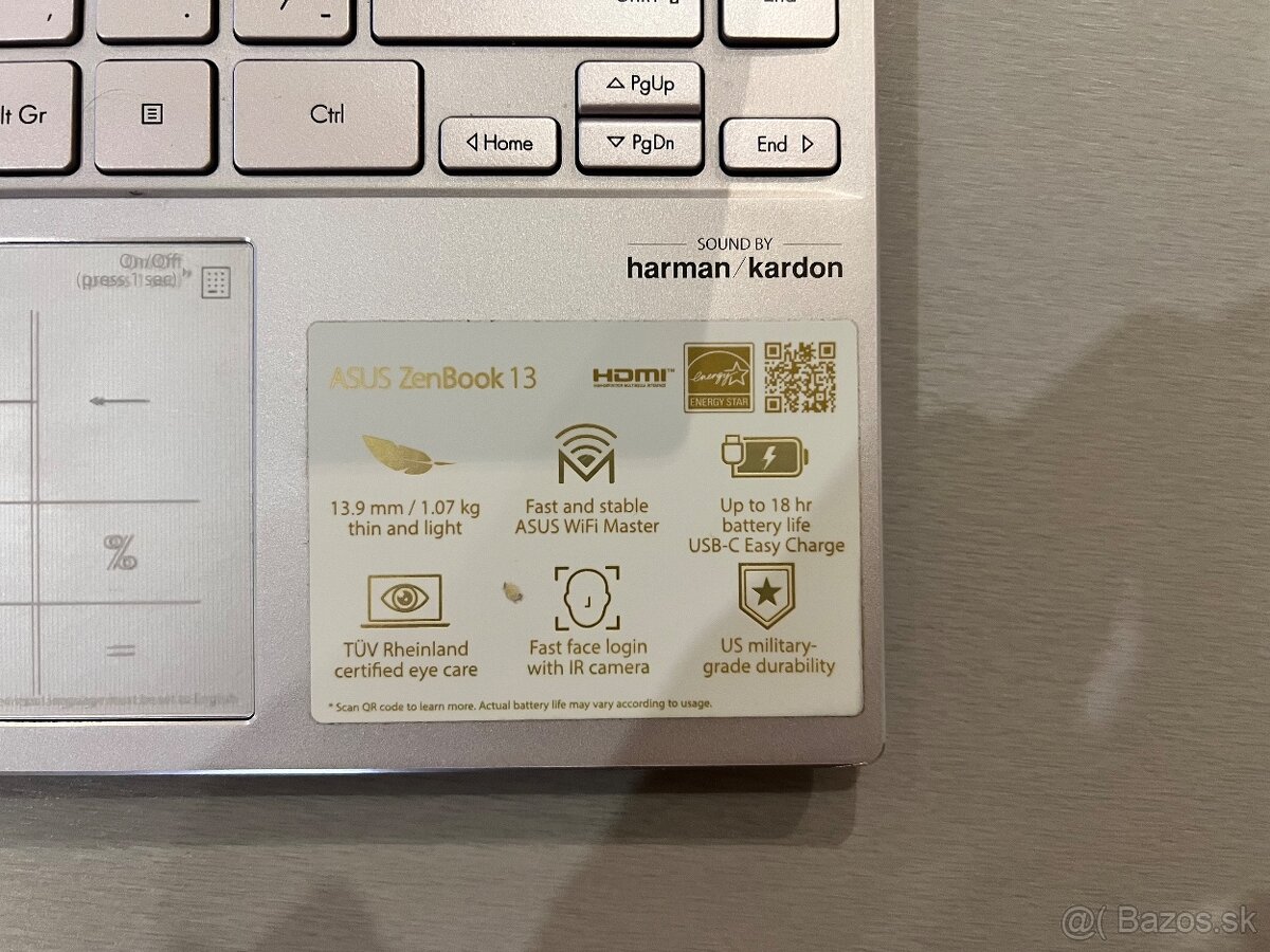 ASUS Zenbook 13 OLED (Lilac Mist) LIMITOVANÁ EDICIA - 12