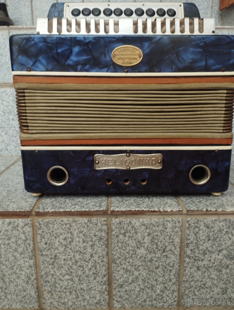 Harmonika akordeón heligonka Hohner,delicia , - 12