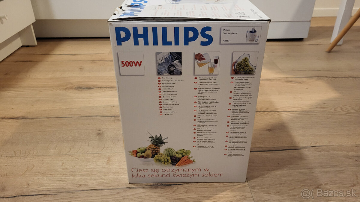 Predám nový odšťavovač Philips HR 1851 - 12