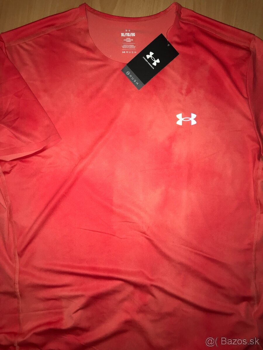 ŠPORTOVÉ TRIČKO UNDER ARMOUR červené - veľ. XL (L) + darček - 12