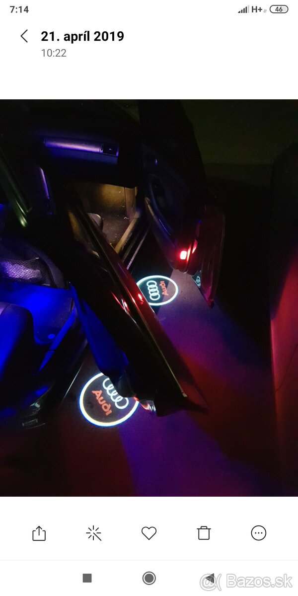 Predám VW, Skoda, Bmw, Audi led logo projektor - 12