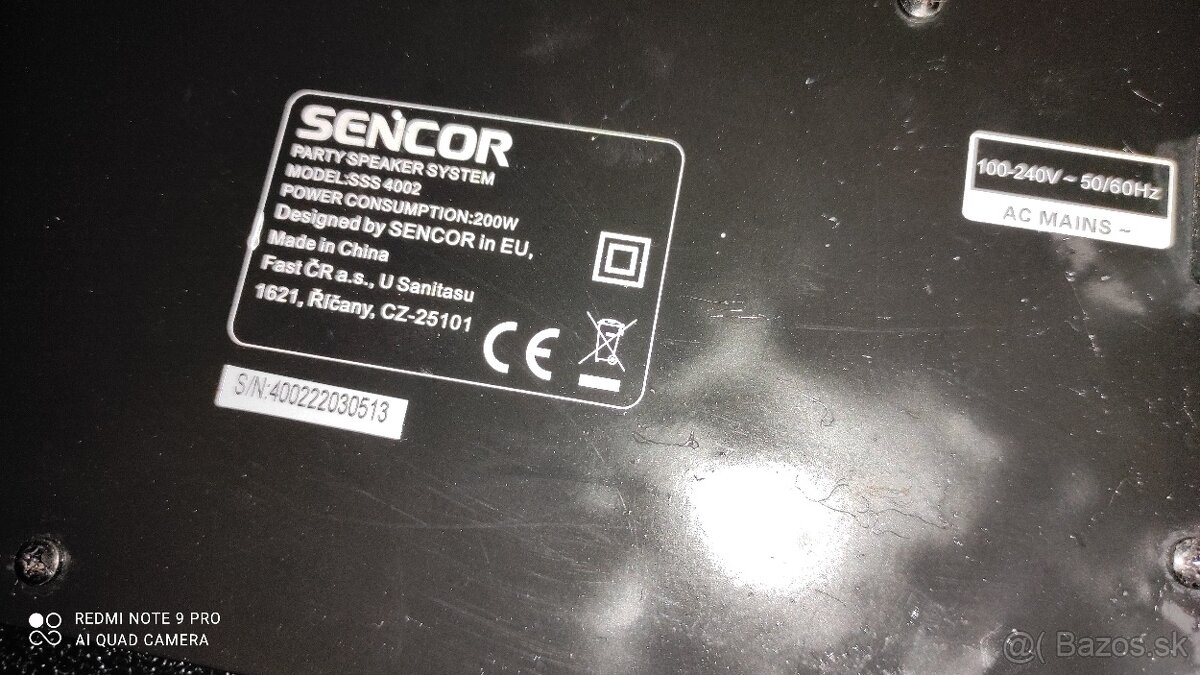Predám reproduktor Sencor sss4002 - 12