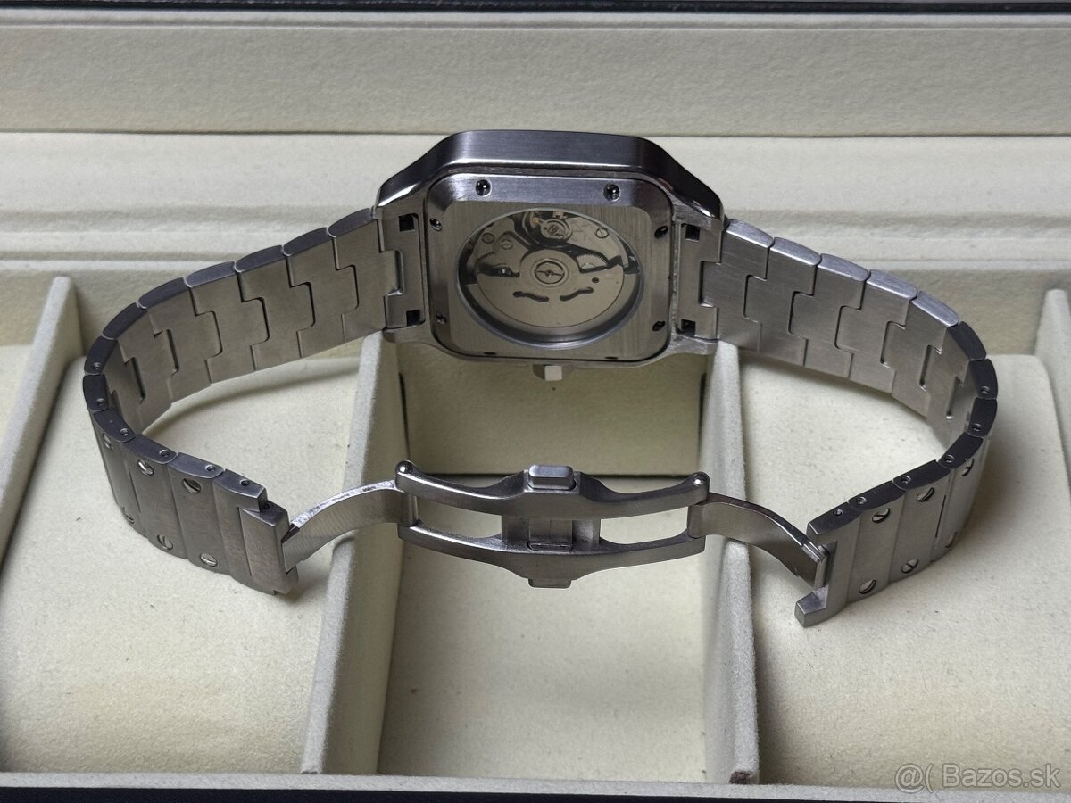 Seiko Custom Mod Watch Hodinky Santos Biele - 12