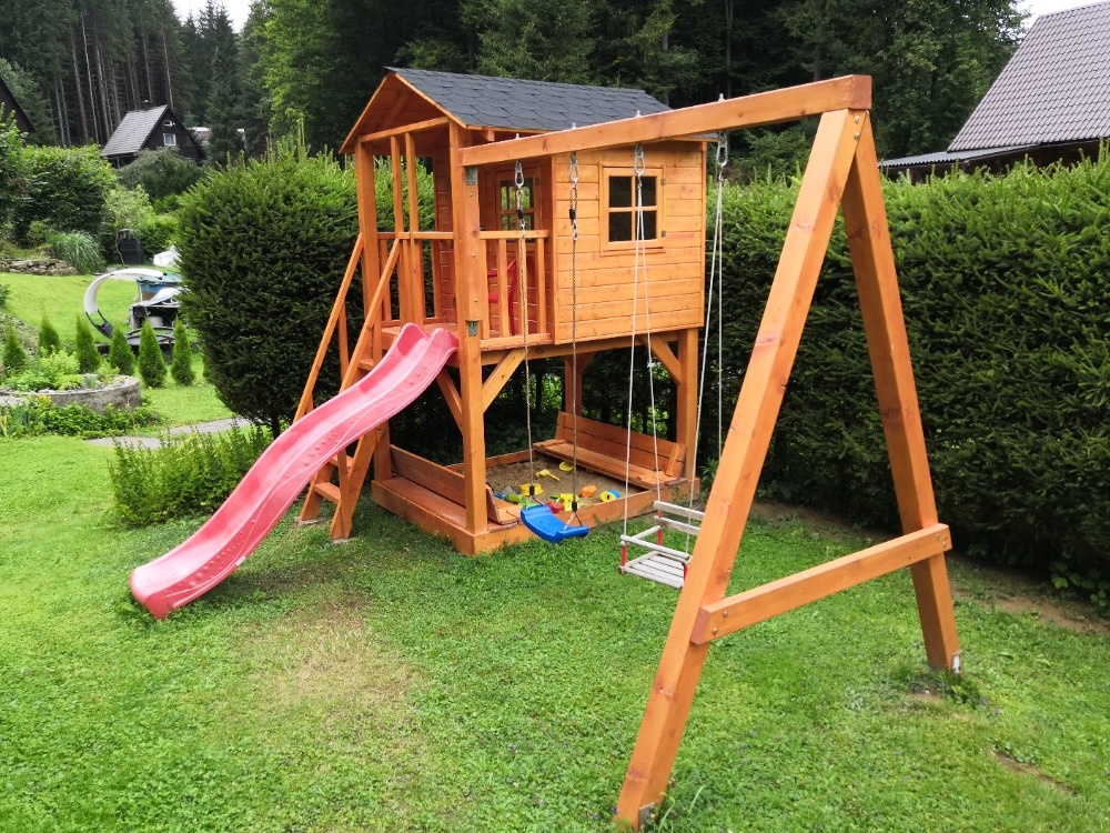 Detsky drevený domcek Junior s montážou a s dovozom - 12