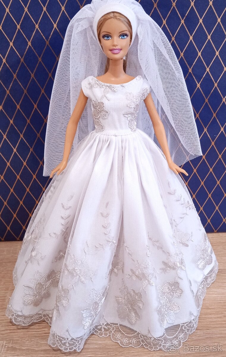 Barbie -svadobne šaty pre Barbie - 12