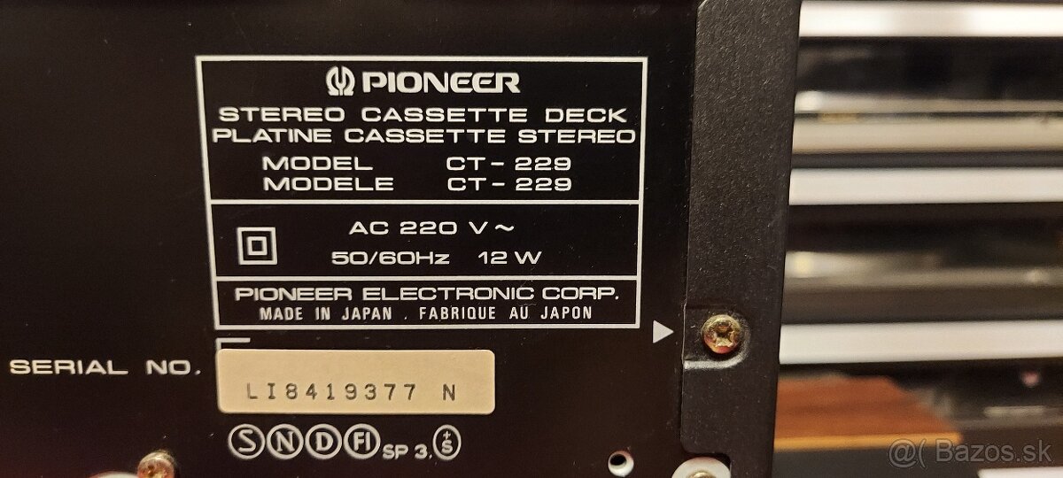 Predám deck Yamaha, Wega, Pioneer a Akai - 12