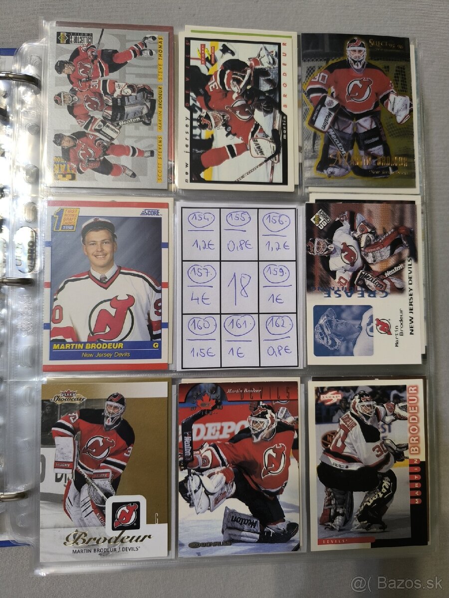 Hokejové kartičky - Martin Brodeur 1 - 12