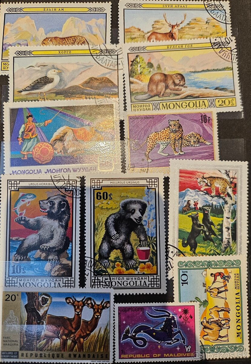 Poštové známky 1 - 12