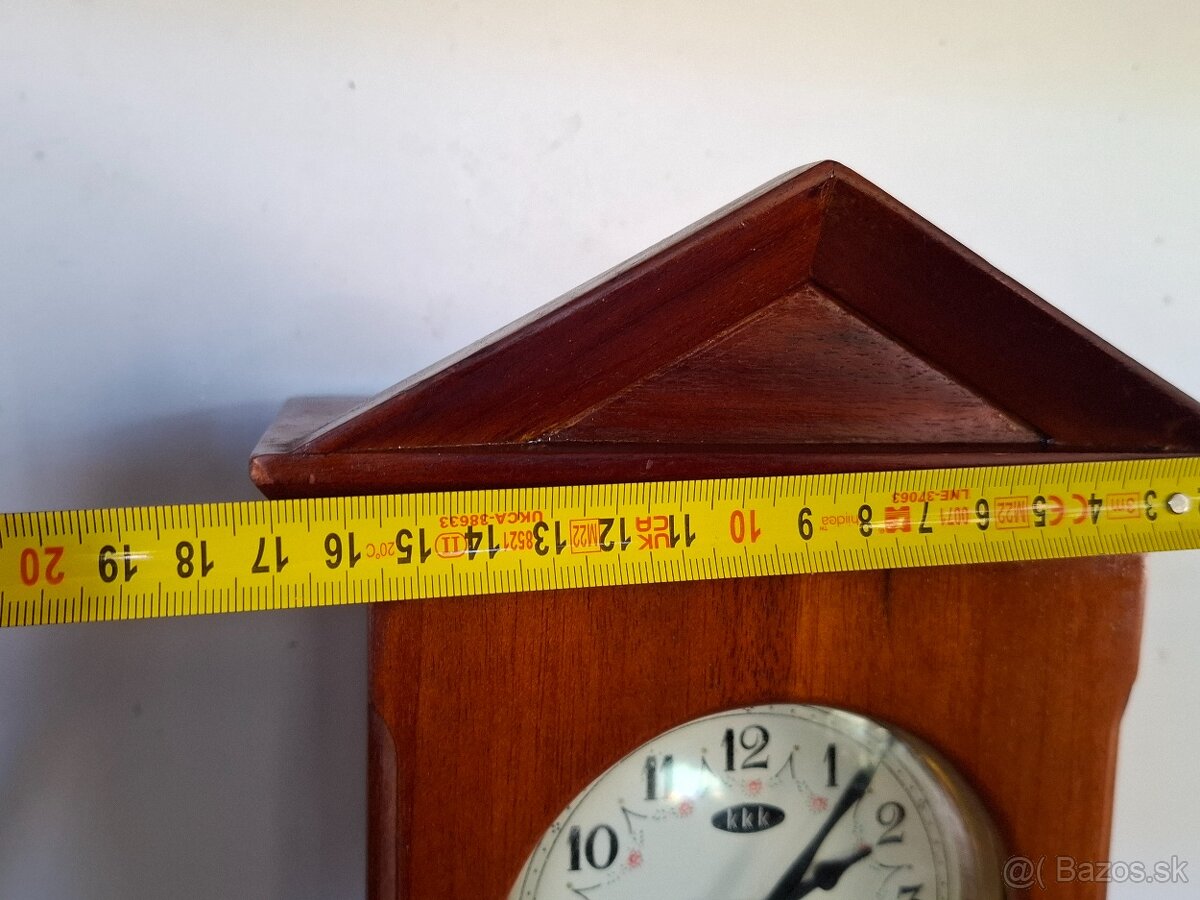 Predám funkčné mechanické nástenné hodiny KKK Westminster ka - 12