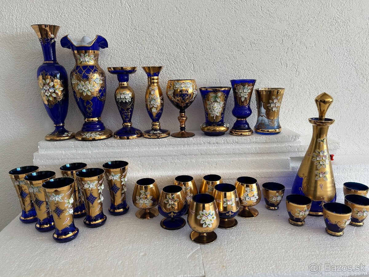 Borske novovorske modre sklo vysoky smalt - 12