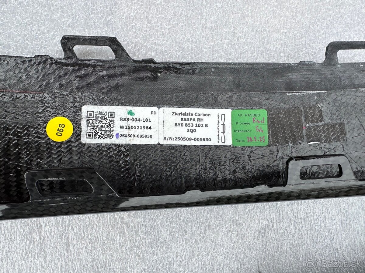 AUDI RS3 FACELIFT 2025 8Y.5 CARBON PREDNY ZADNY NARAZNIK - 12