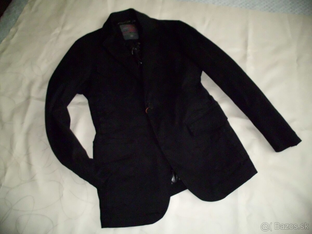 Piazza Italia nový pánsky sakový kabátik zateplený M - 12