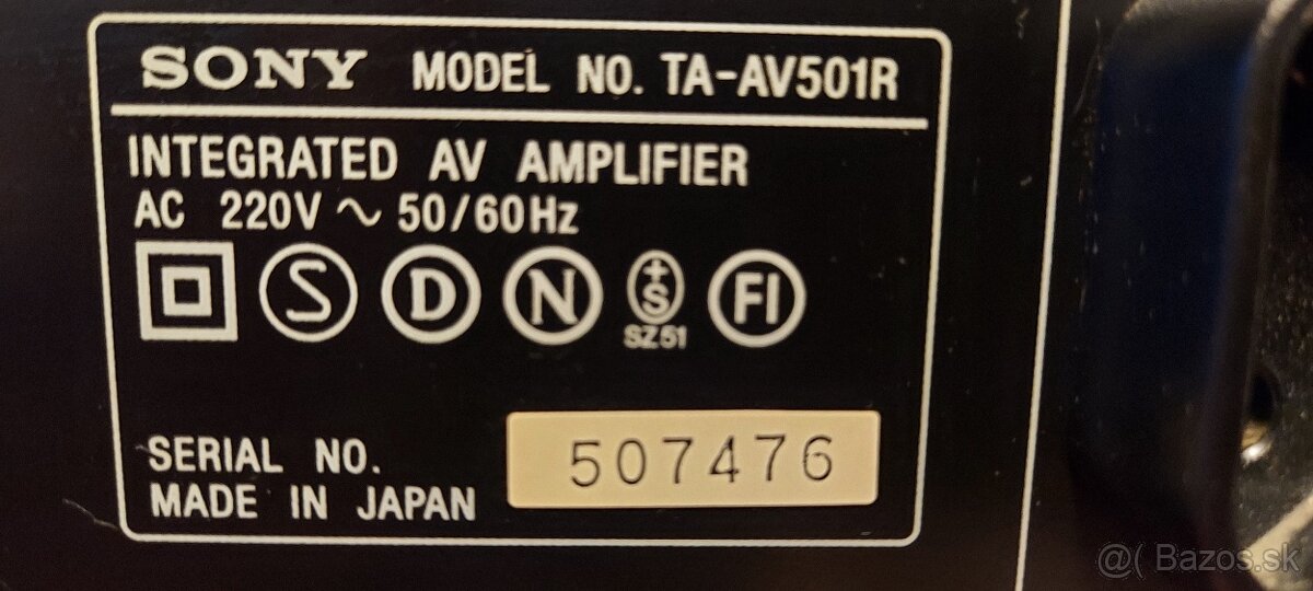 Predám zosilovače Sony - 12