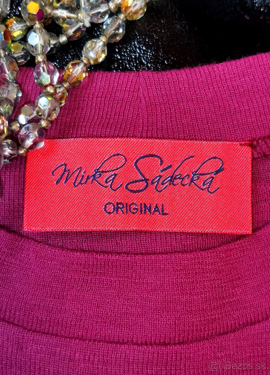 Bordové merino šaty na každý deň - 12