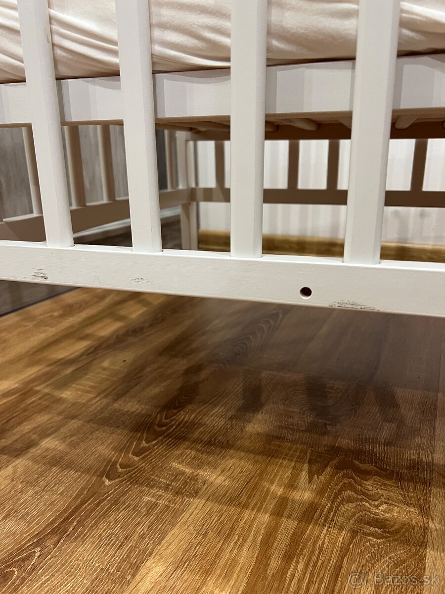 Dětská postýlka s matrací a prostěradly - 12