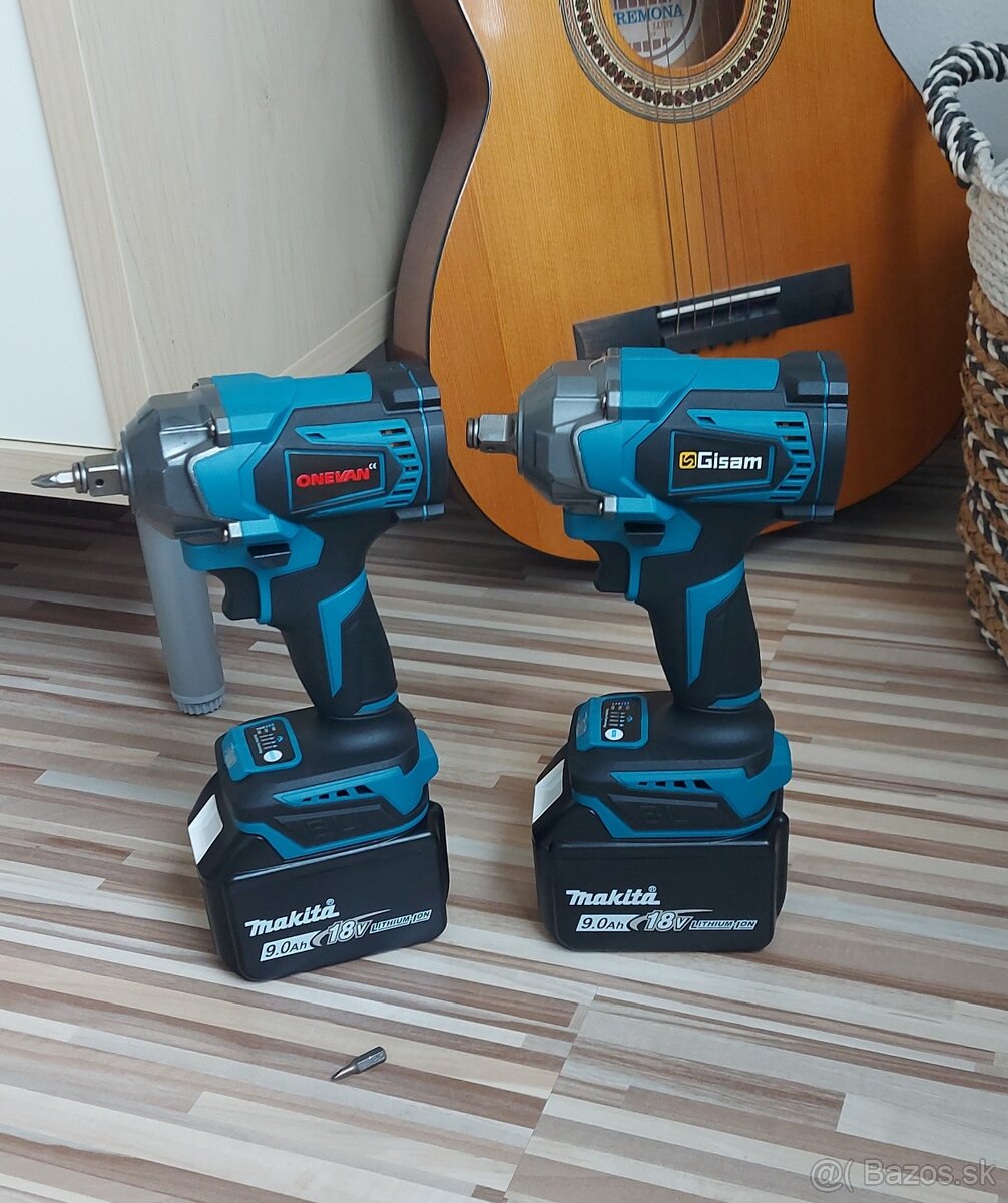 Rázový Aku uťahovák-ONEVAN,Gisam, pre Aku Makita batéria 18V - 12