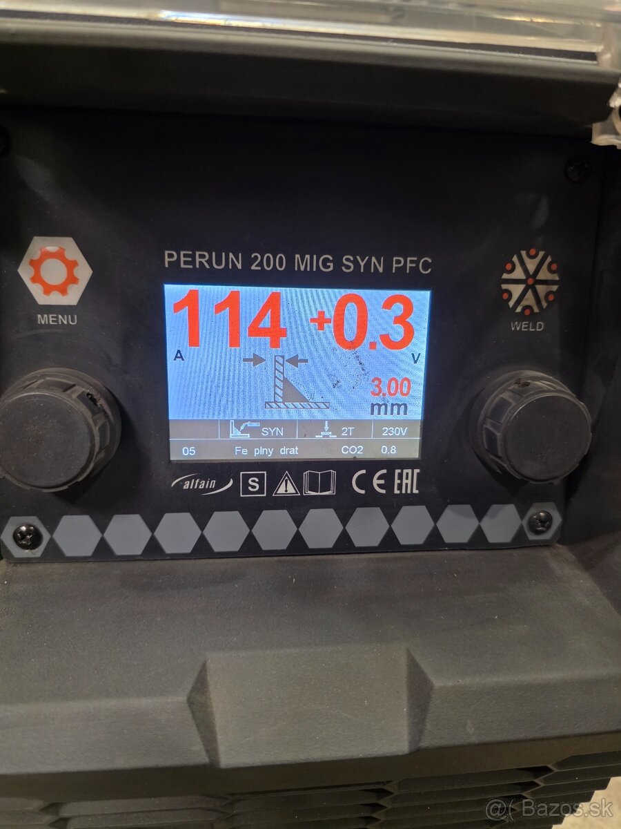 Zváračka MIG/MAG AlfaIn perun MIG 200 PFC SYN pre CO2 - 12