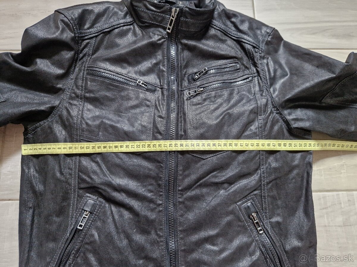 Pánská kožená bunda Angelo Litrico velikost S 1167 - 12