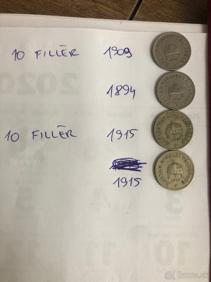 Mince (1894-1986/1,2,10 Fillér) - 12