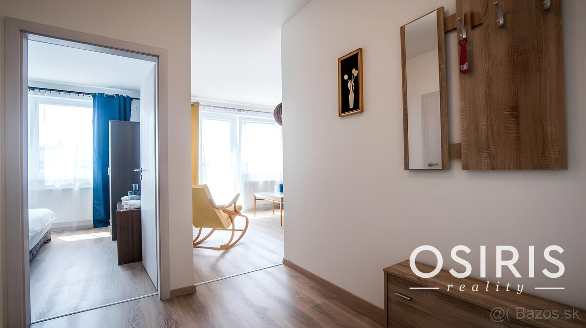 Na prenájom zariadený 2i byt s balkónom v novostavbe 2023, O - 12