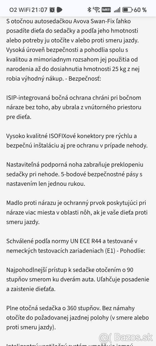 Autosedačka Avova do 25kg - 12