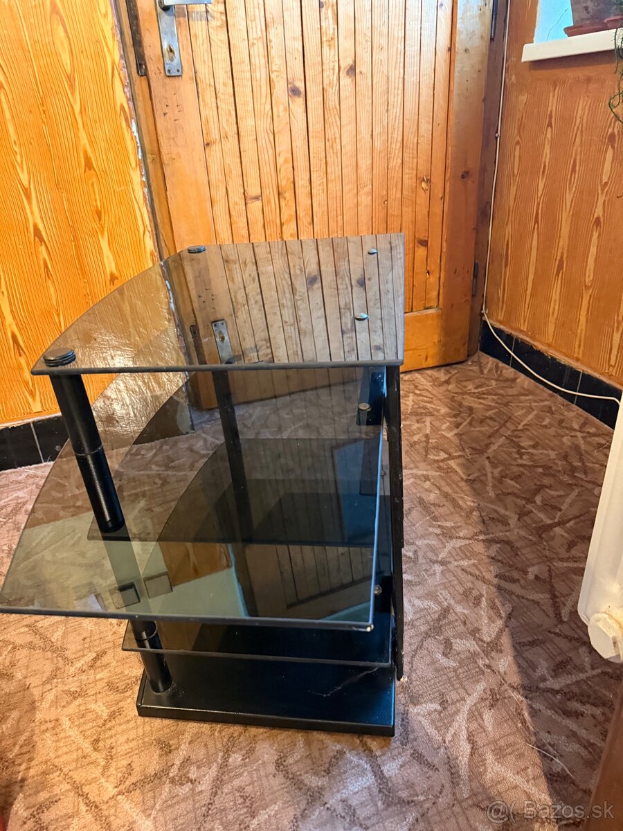 Konferencny stolik tmave sklo - 12