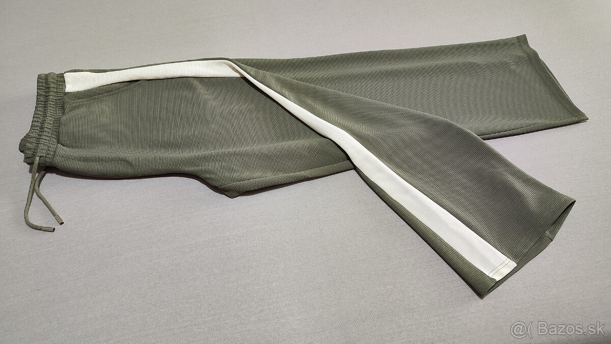 Pánske voľnočasové nohavice olivovo zelené - 12