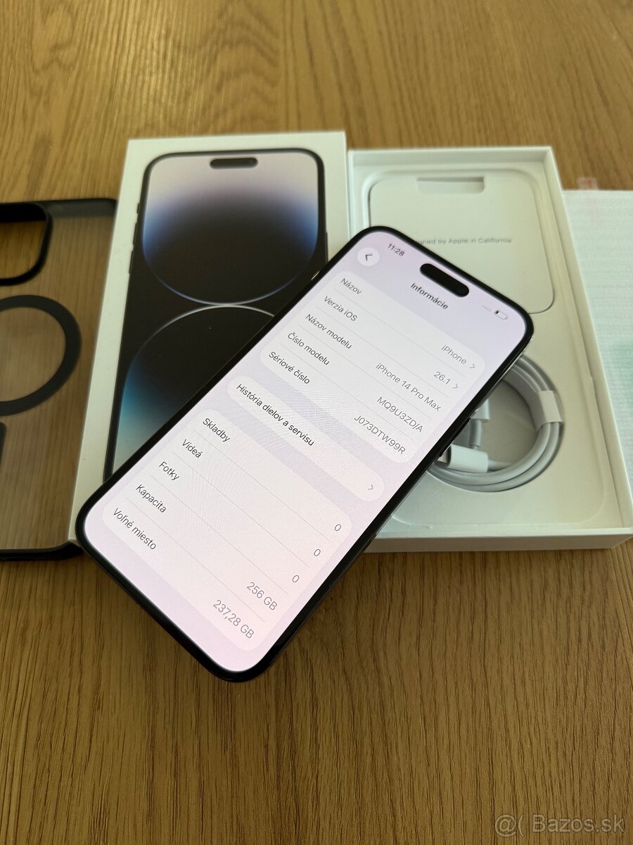 iPhone 14 Pro Max 256 gb Space Black - komplet príslušenstvo - 12