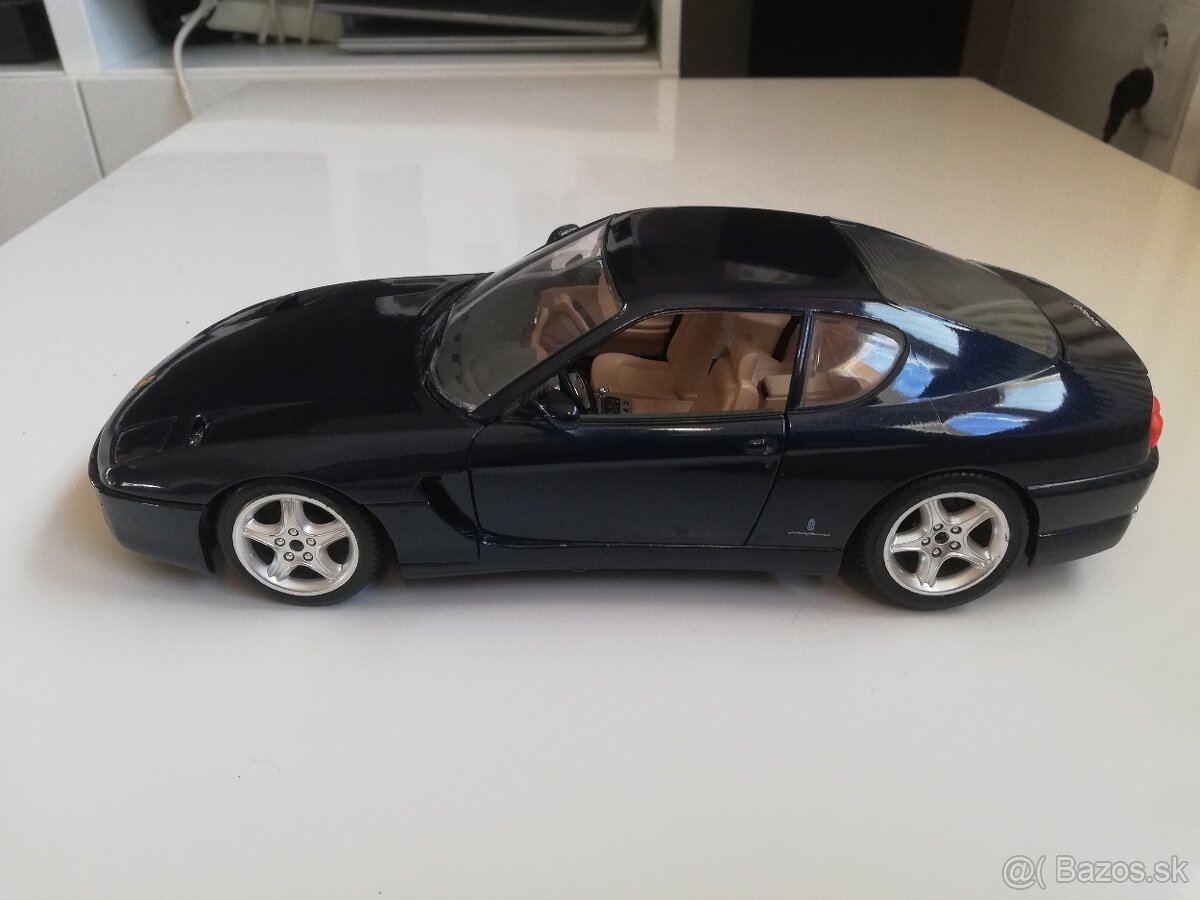 1:18 FERRARI 456 GT Bburago modra - 12