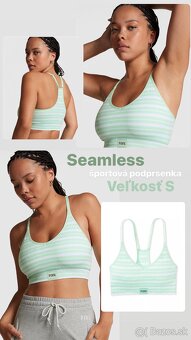 Victoria’s Secret PINK seamless športová podprsenka veľk. S - 12