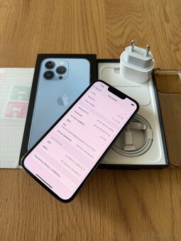 iPhone 13 Pro 128 gb Sierra Blue v záruke + príslušenstvo - 12