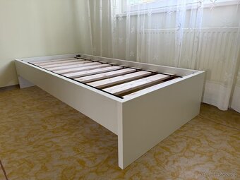 Predám jednolôžkovú posteľ 90x200cm BIELA PEVNA KVALITNA NEW - 12