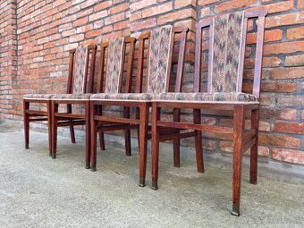 Art deco set 4 stoličky + stôl - 12