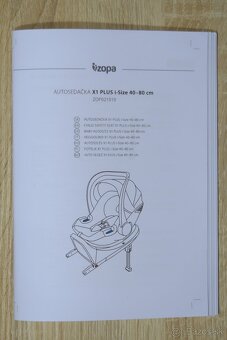 ZOPA X1 Plus i-Size Rocky Grey - vajíčko - 12
