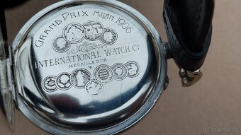 Krásné starožitné hodinky IWC Schaffhausen zdobené medailemi - 12