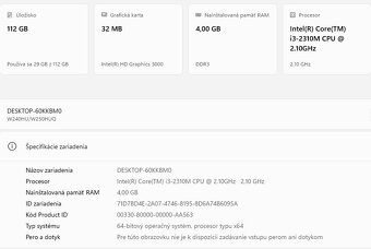TerraMobile 1512, Intel i3-2310M@2,10GHz,4GB DDR3, 120GB SSD - 12