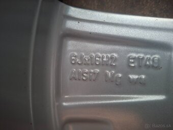 Predám hlinikové disky org.Skoda/Seat/Vw--R16 - 12