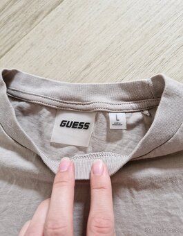 NOVA Guess cierna a bezova kratka teplakova suprava - 12