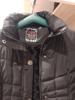 Dámska čierna zimná bunda v. L - TOP stav - 12