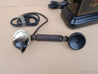 Velmi starý dánský telefon Jydsk, hezký kus - 12