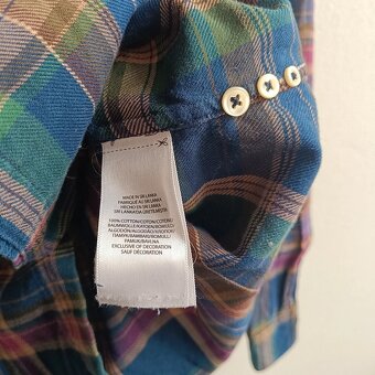 Ralph Lauren farebná košeľa s dlhým rukávom pruhovaná S - 12