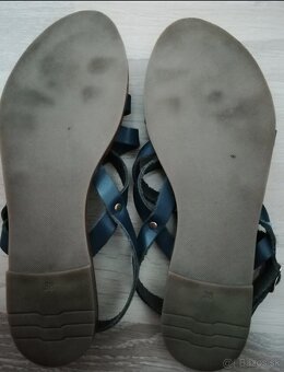 Dievčenská letná plátená obuv, sandále. - 12