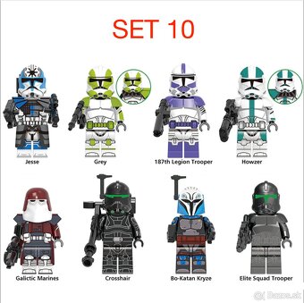 Rôzne figúrky Star Wars 2 (8ks) - typ lego - nové - 12