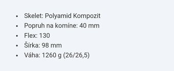 nove ski alp lyziarky DALBELLO Quantum Free 130 vel. 40,5 - 12