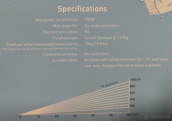 Cyklistický trenažér TACK Blue Motion Pro - 12