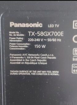 Panasonic TX58GX700E Smart 4K diely - 12