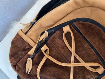 Handmade veľký kožený ruksak scandi - 12