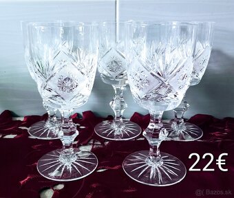 Poháre  - Zlatý Jano , krištáľovú - 12