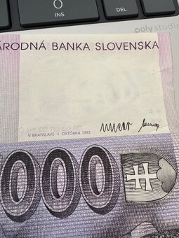 1000 Slovenských korún 1993, séria G 2 ks - 12