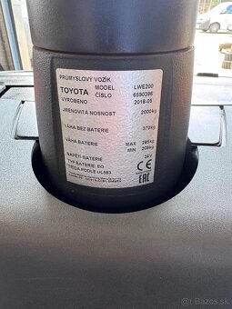 Ručně vedený nízkozdvižný vozík AKU Toyota 2T TOP - 12